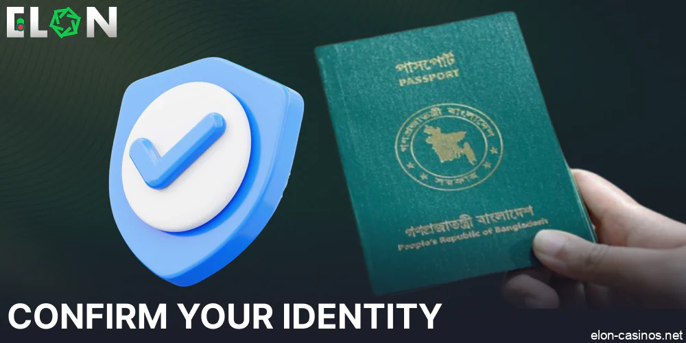 Confirm your identity on Elon Casino
